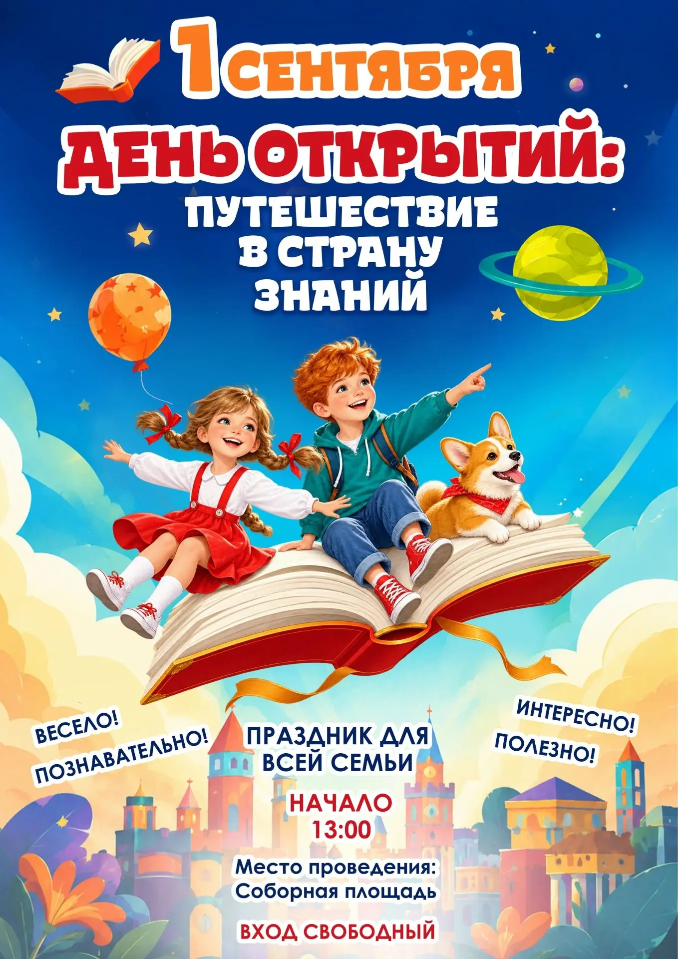 ДЕНЬ ЗНАНИЙ в Пушкине - встречаем новый учебный год ярко!