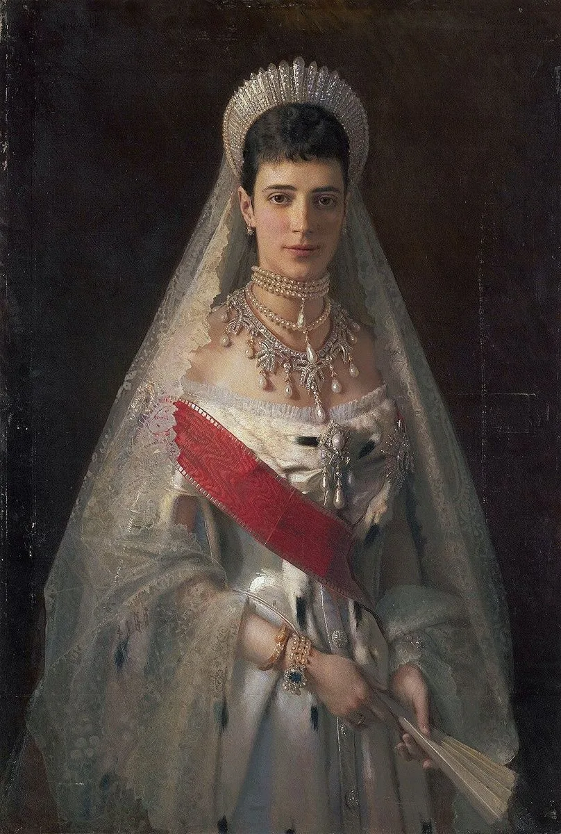 😊 Крамской И. Н. Портрет императрицы Марии Фёдоровны, 1881 Холст, масло 109 × 74 см. Г...