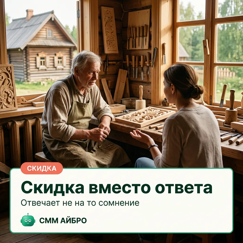 🌿 Скидка вместо ответа