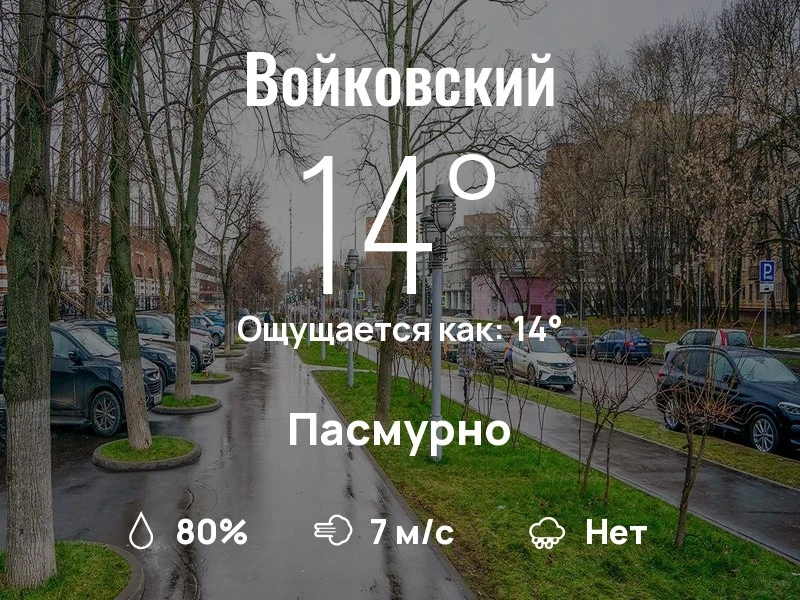 Что с погодой в Войковском?
