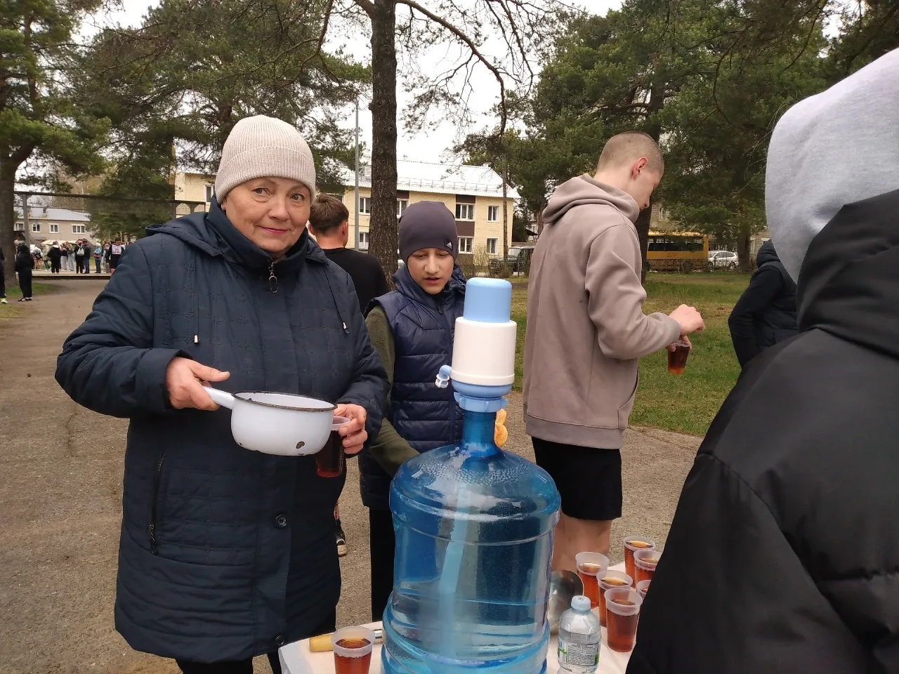 Праздничный забег и акция "Георгиевская лента" приуроченные ко Дню Победы.
