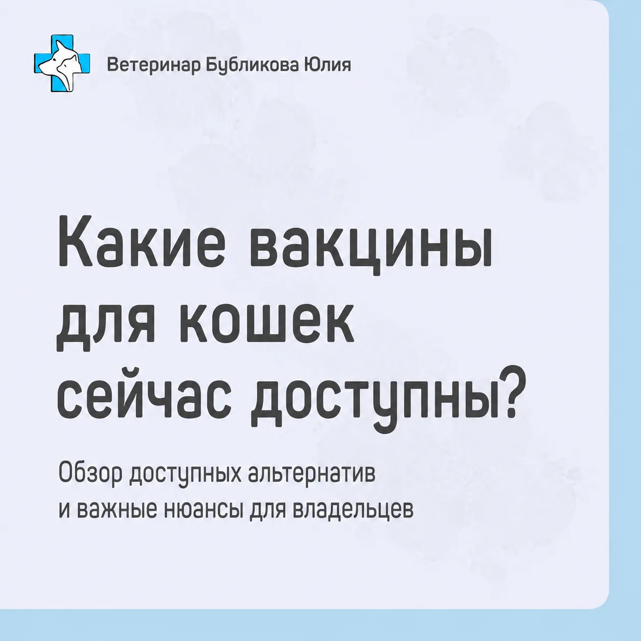 Какие вакцины для кошек сейчас доступны, кроме «Мультифела»?