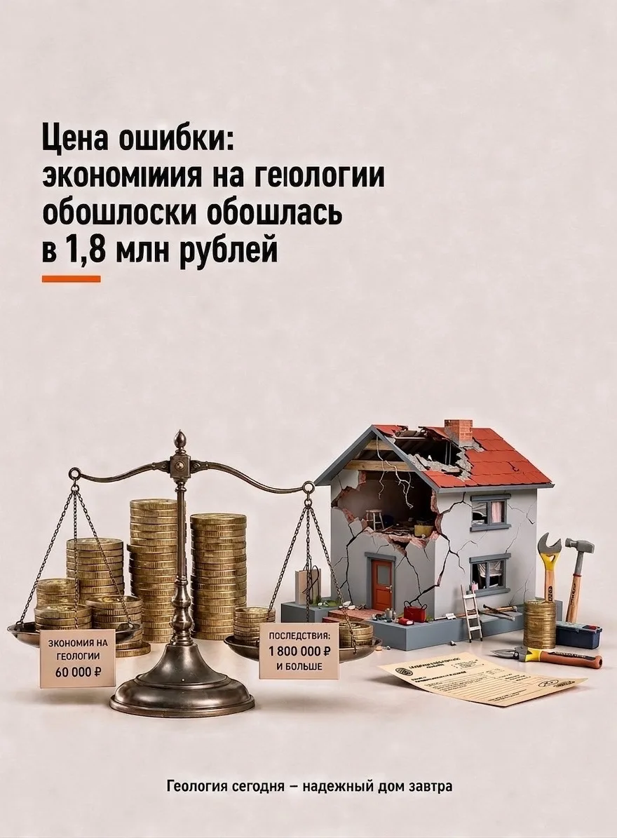Цена ошибки: экономия на геологии за 60 тысяч обошлась владельцу дома в 1,8 млн рублей

Когда люди н