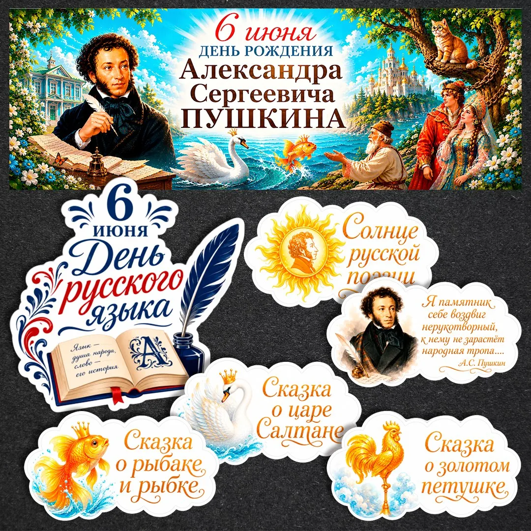 ✨С Днём русского языка и Днём Пушкина!✨