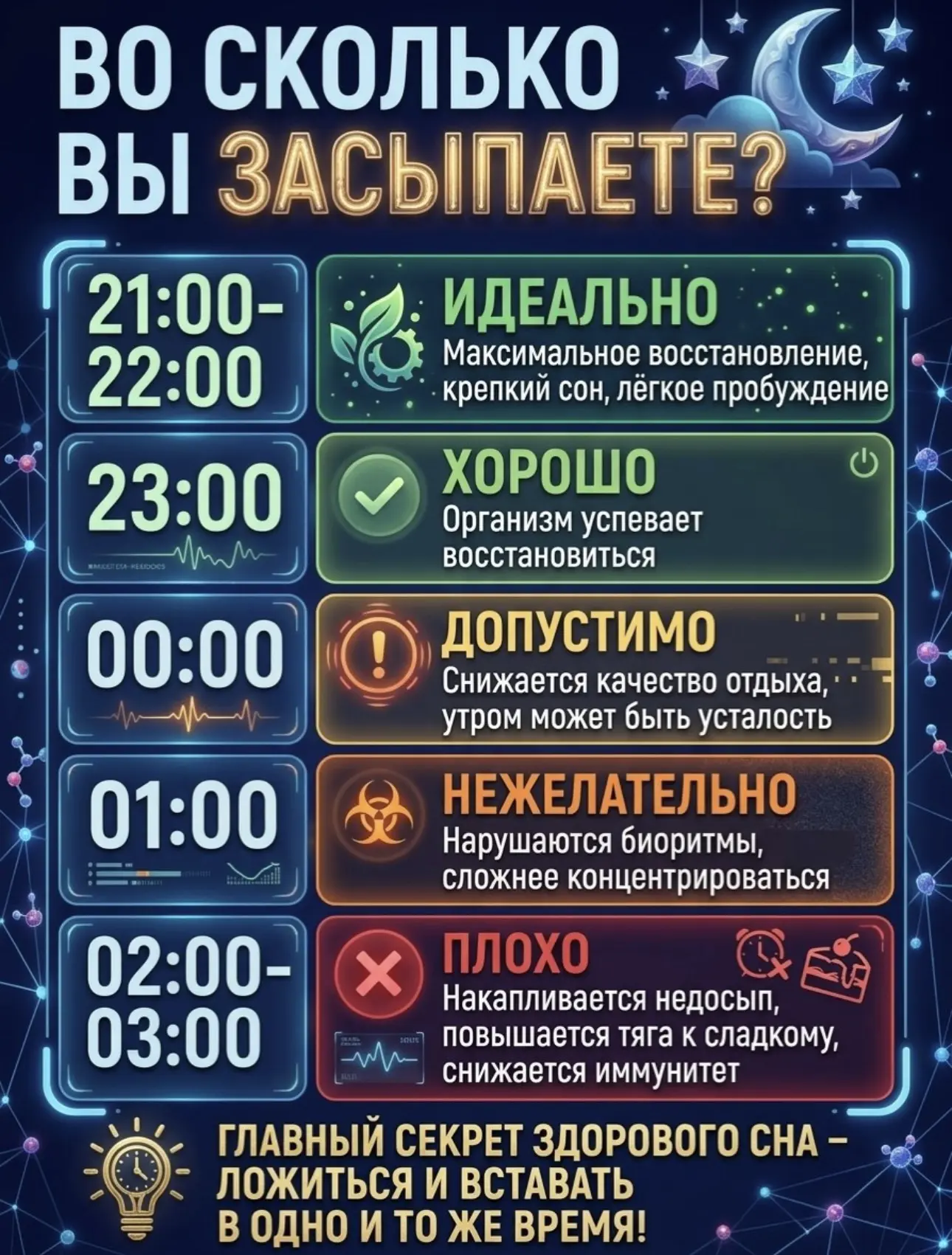 Когда мы ложимся спать, организм не просто отдыхает — у него есть свой «график ночных работ». И чем 