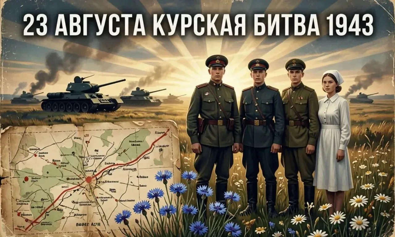 23 августа — День разгрома советскими войсками немецко‑фашистских войск в Курской битве...