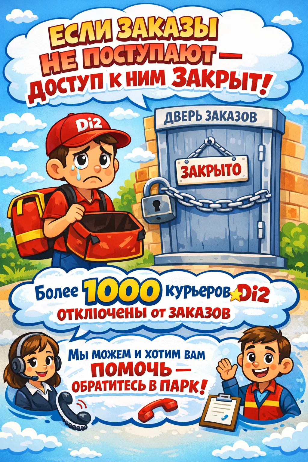 ⚠️ Друзья, за последний месяц, нам пришлось отключить от заказов более 1500 активных ку...