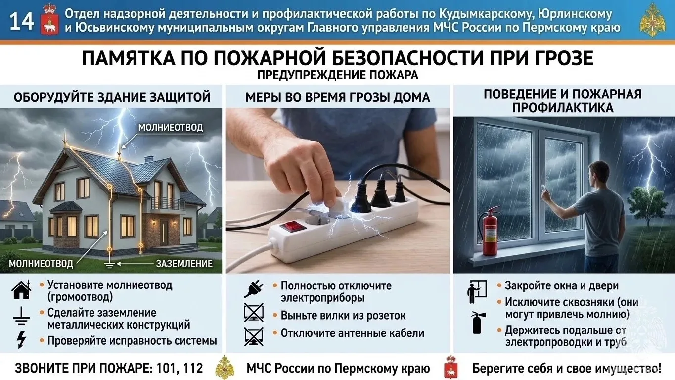 🌩В теплое время года довольно часто возникают грозы. К сожалению, за красотой сверкающей молнии скр