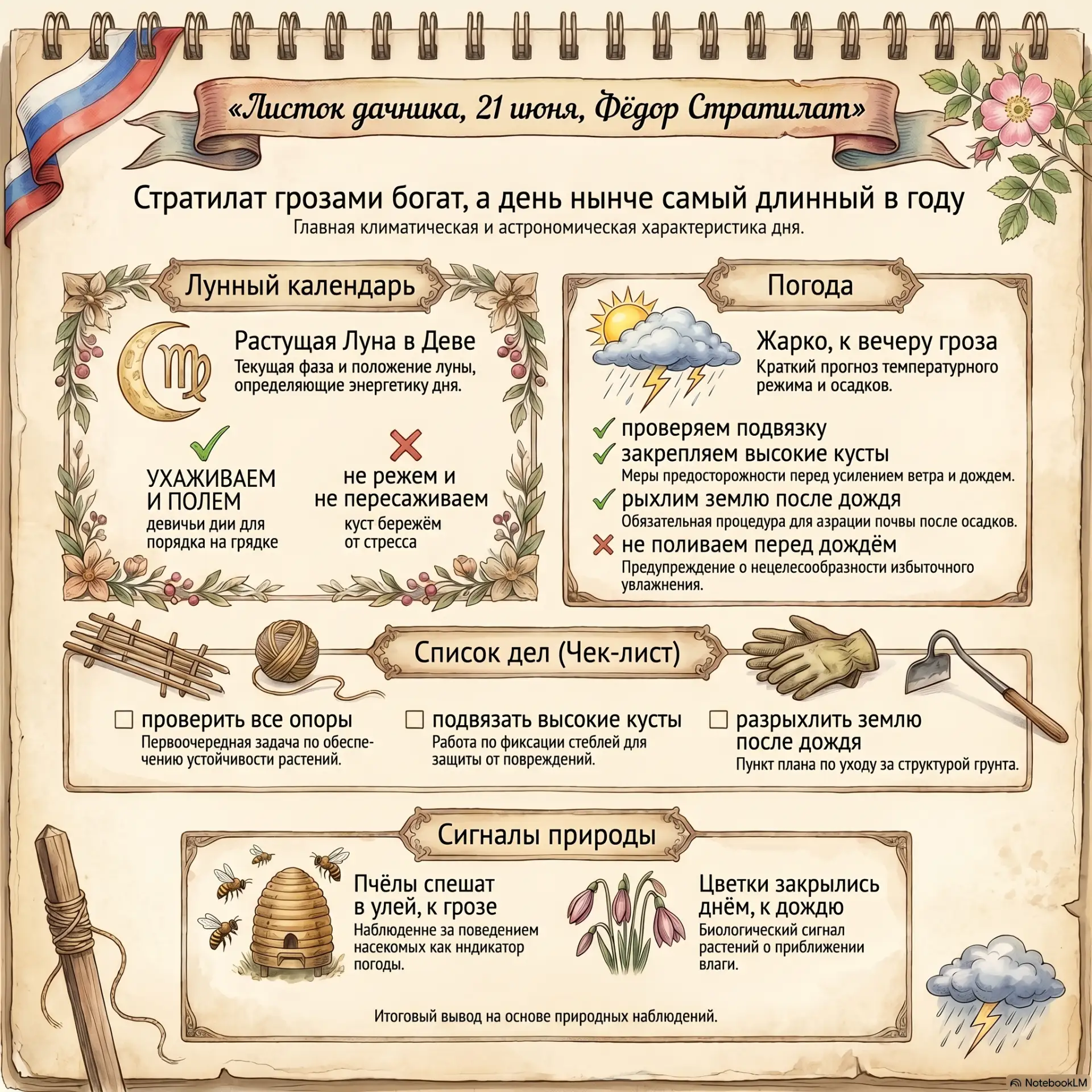 📅 ЛИСТОК ДАЧНИКА: 21 ИЮНЯ
Фёдор Стратилат

Хей-хей, знатные мои копачи! С вами Патрик 🌶️

Фёдор Ст