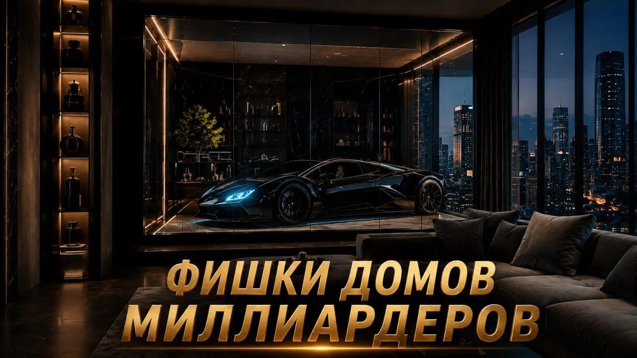 Машина прямо в квартире. Бассейн, подвешенный между небоскрёбами. Особняк, который под ...