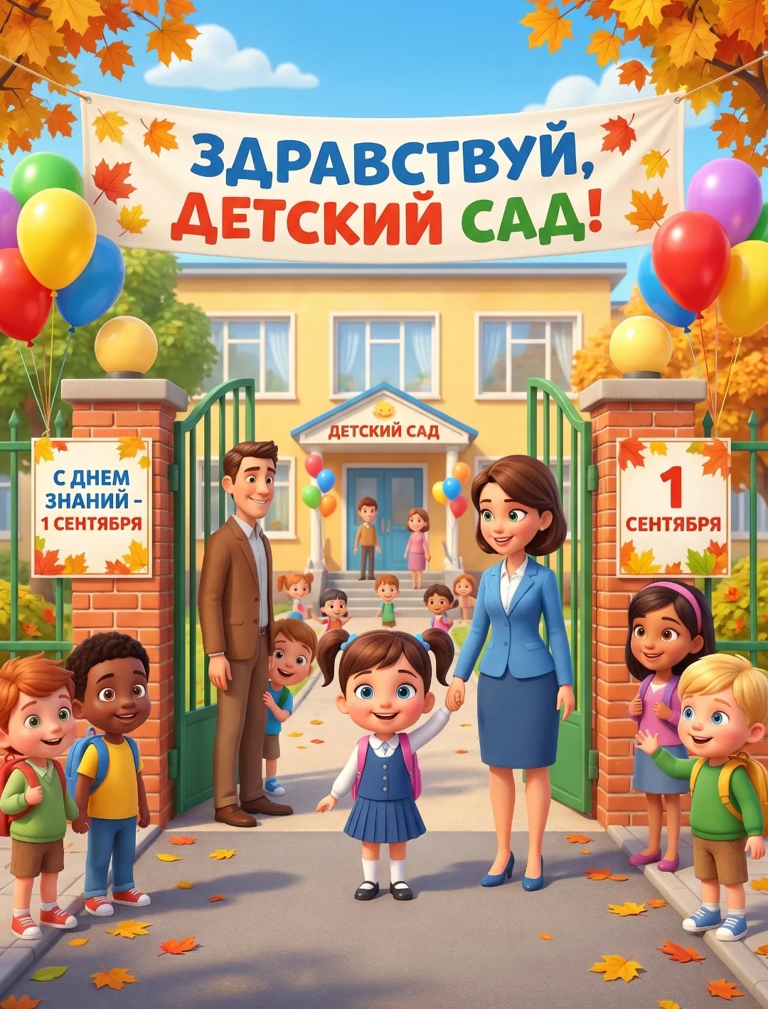 ️ Здравствуй, детский сад! С Днём знаний!