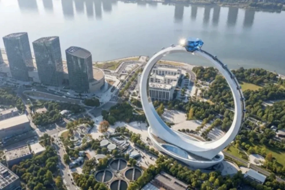 🎡 В Шанхае построят самое большое в мире колесо обозрения без спиц