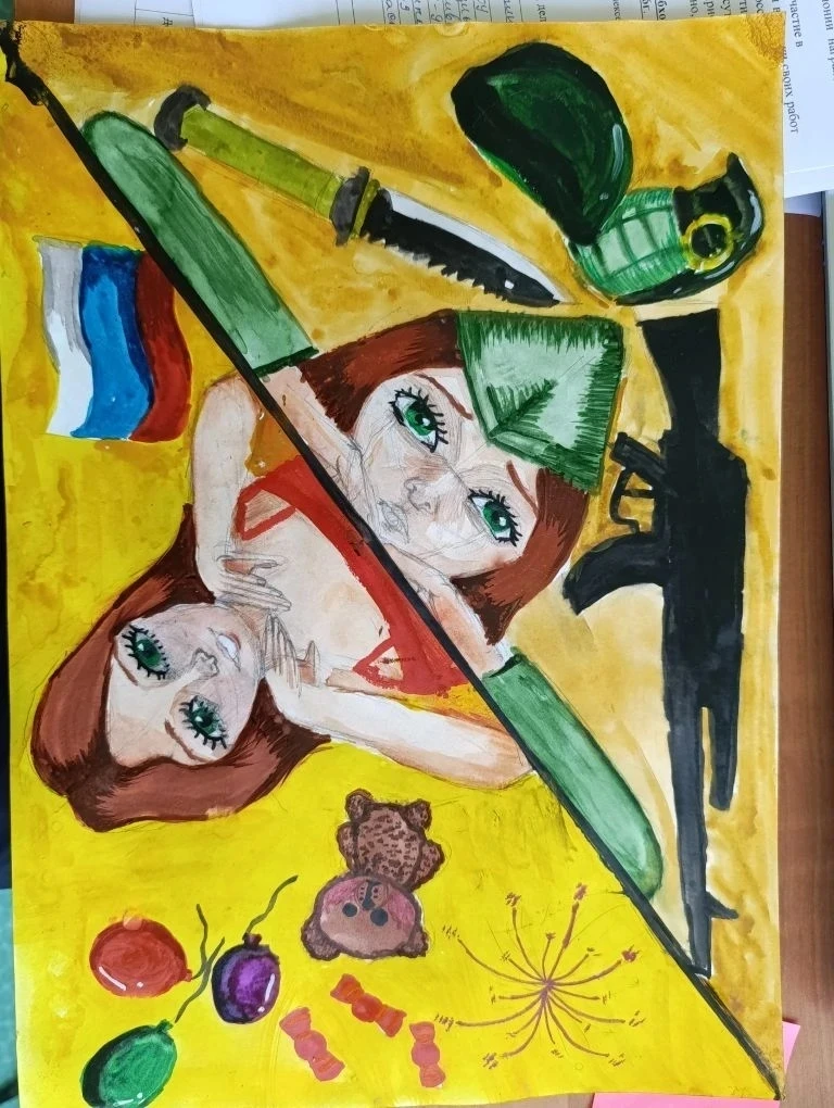 Всероссийский конкурс детского рисунка "Жизнь, деленная на граммы".
Татаринцева Елизавета Руслановна