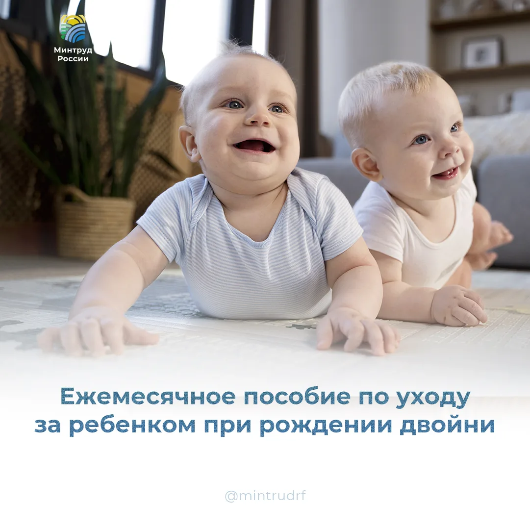 Ежемесячное пособие по уходу за ребенком при рождении двойни