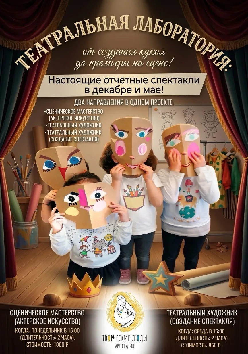 Театральная лаборатория: от создания кукол до премьеры на сцене! 🎭🎨