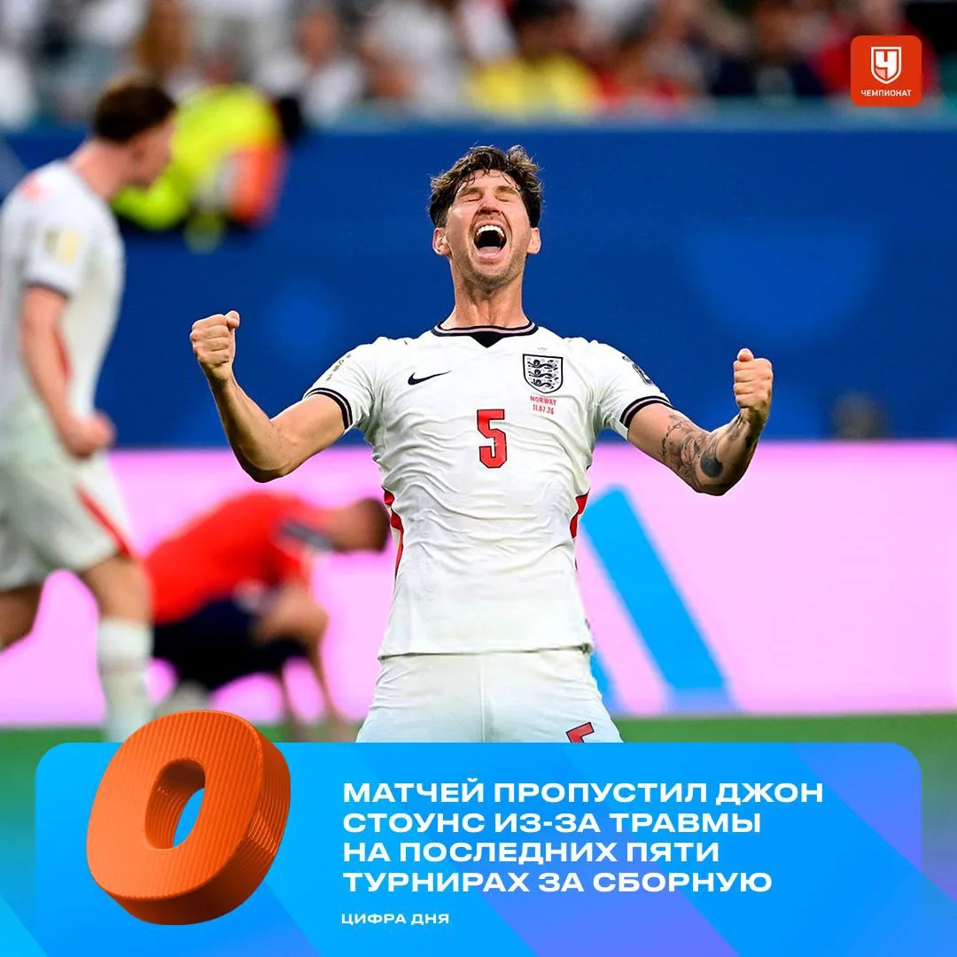 С учётом нынешнего чемпионата мира защитник не пропустил ни одного матча Англии на посл...