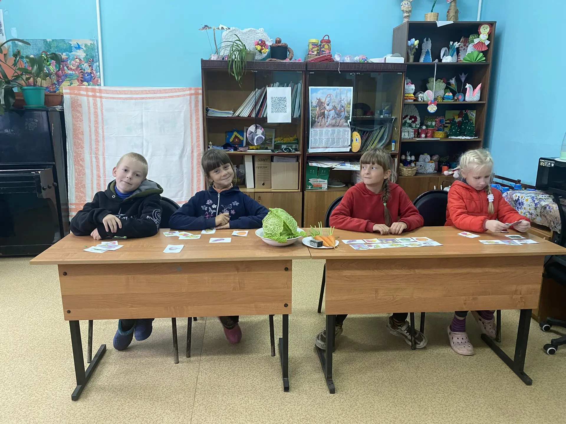 Работники  Крапивновского СДК провели капустные посиделки , где дети узнали про разные ...