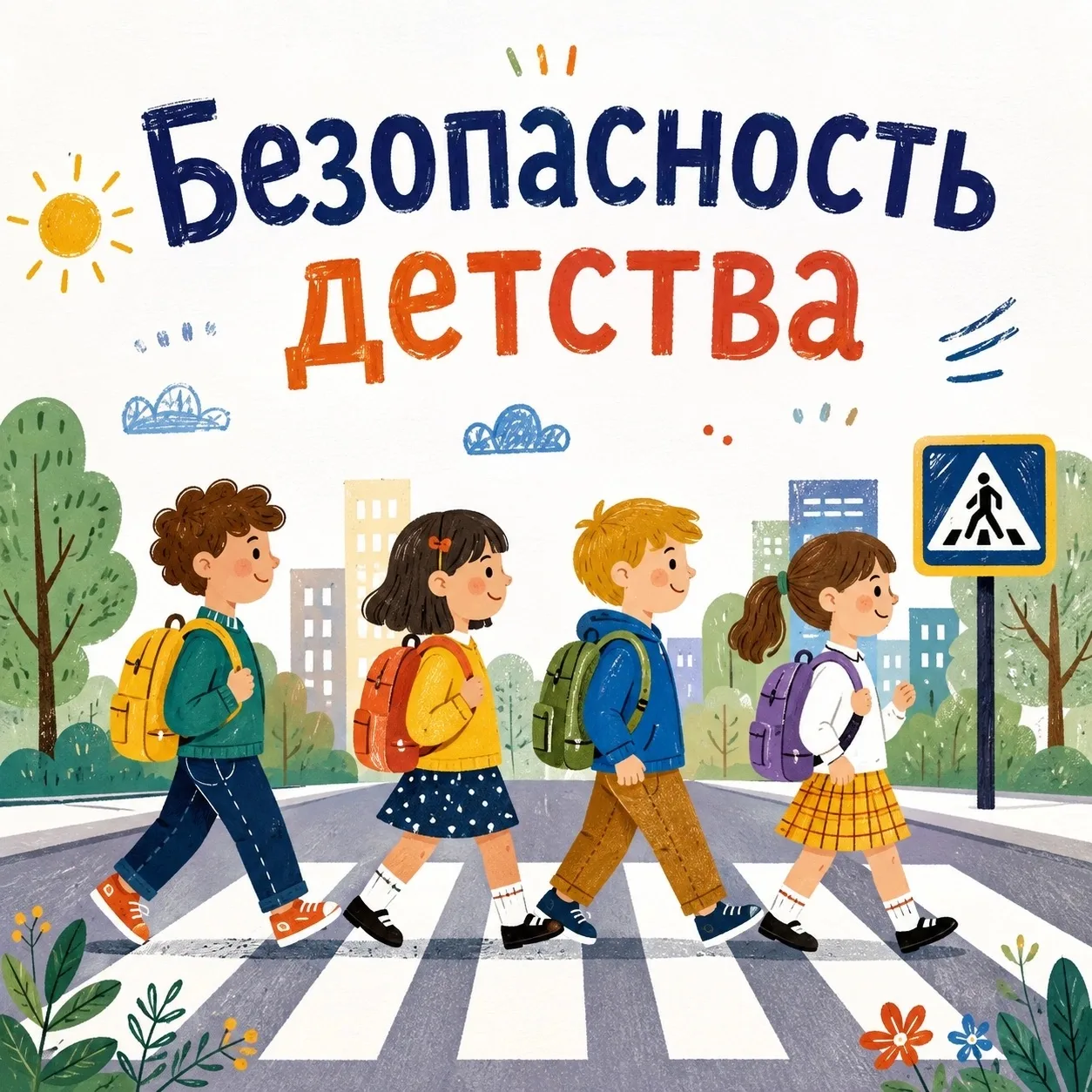 ☀️Безопасность детства: в школу – по безопасному маршруту!