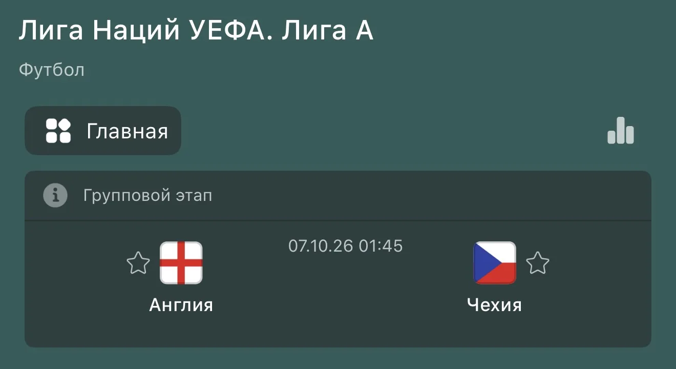 Прогноз: Тотал Матча 2.5 (Б) 🏴󠁧󠁢󠁥󠁮󠁧󠁿 🇨🇿