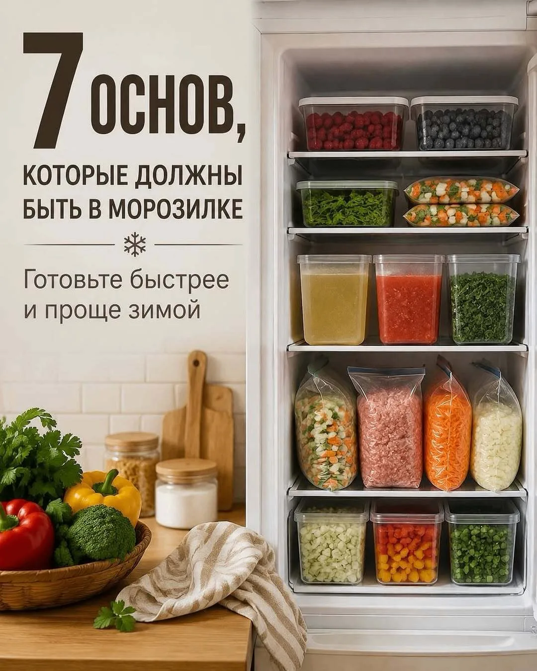 МОРОЗИЛКА, КОТОРАЯ ЭКОНОМИТ ВРЕМЯ ЗИМОЙ
