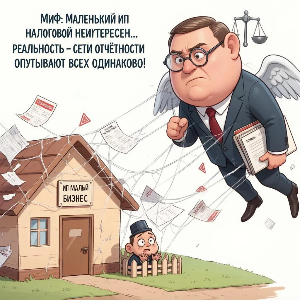 🚨 Миф: если у ИП маленький оборот, налоговой он неинтересен