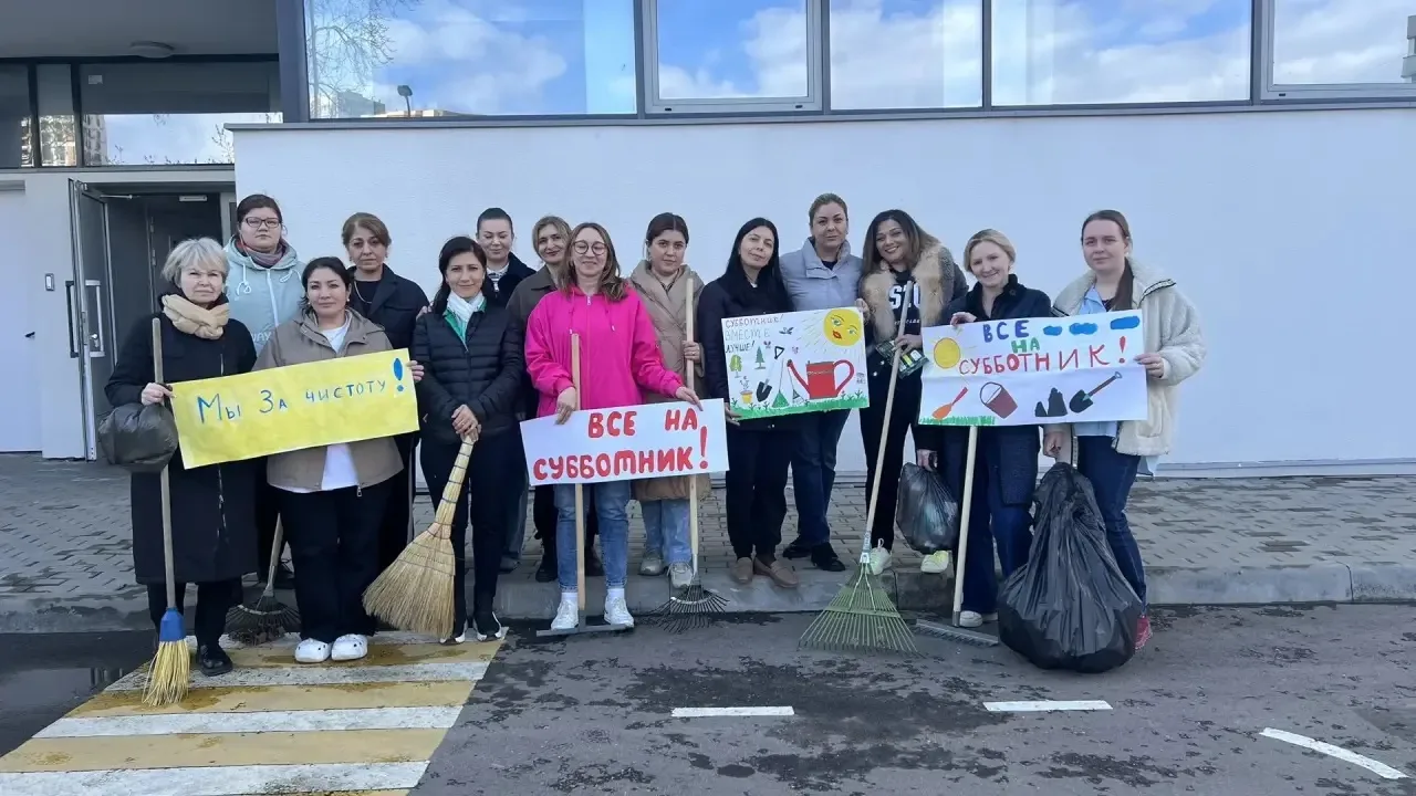 Субботник в лицее: чистота и хорошее настроение! ☀️🌳