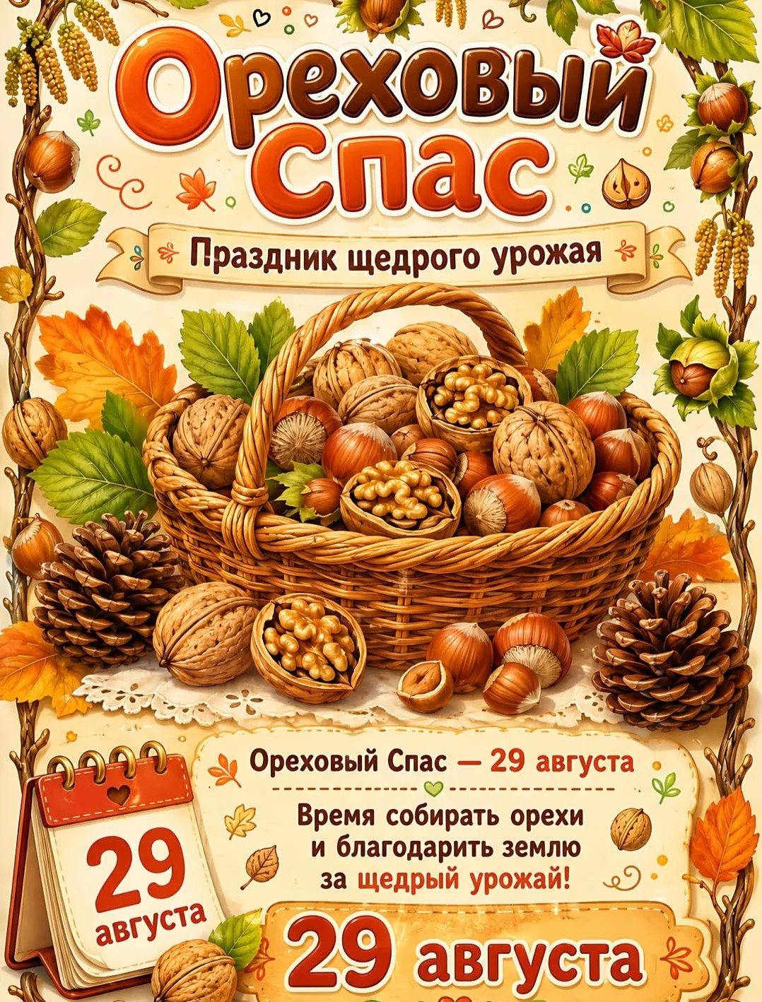 С третьим Спасом всех поздравим!