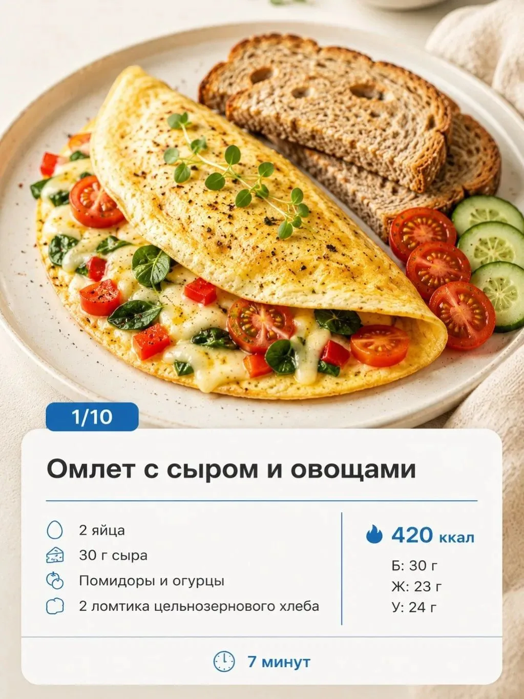 ЗАВТРАКИ ДЛЯ КРАСИВОЙ И ПОДТЯНУТОЙ ФИГУРЫ