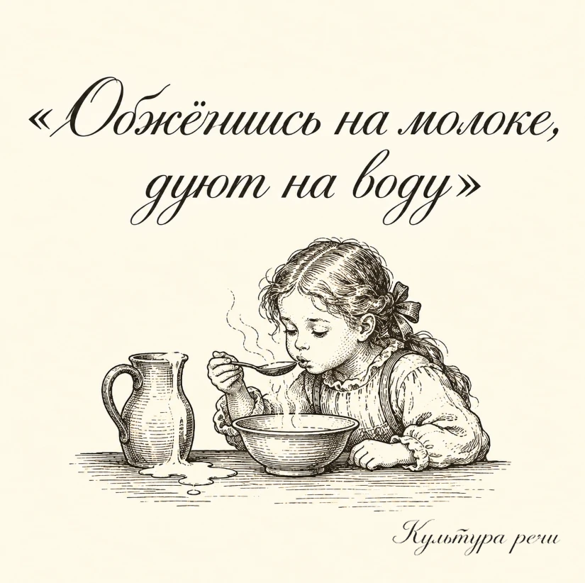 Обжёгшись на молоке, дуют на воду
