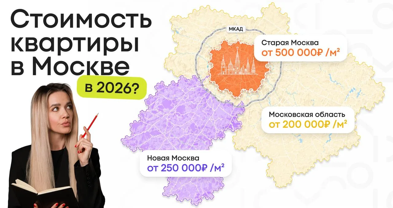 💰 Сколько стоит квартира в Москве в 2026 году?  Когда клиент говорит, что ищет квартиру в Москве, мы