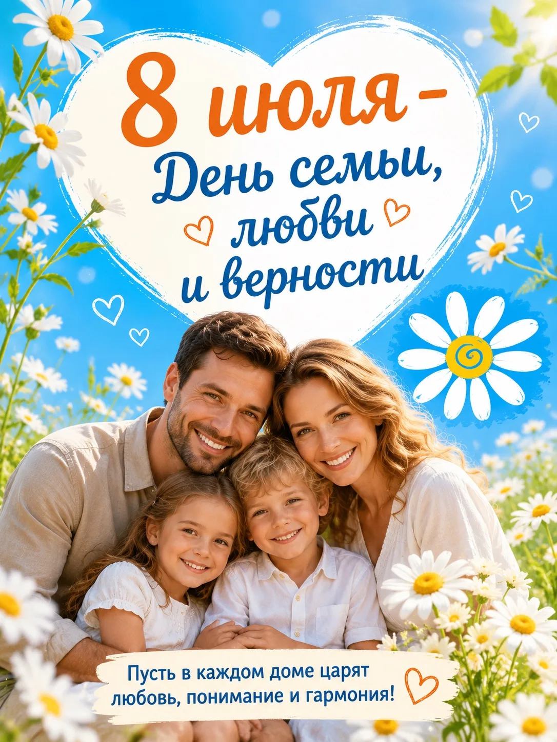 8 июля - День семьи, любви и верности 💛