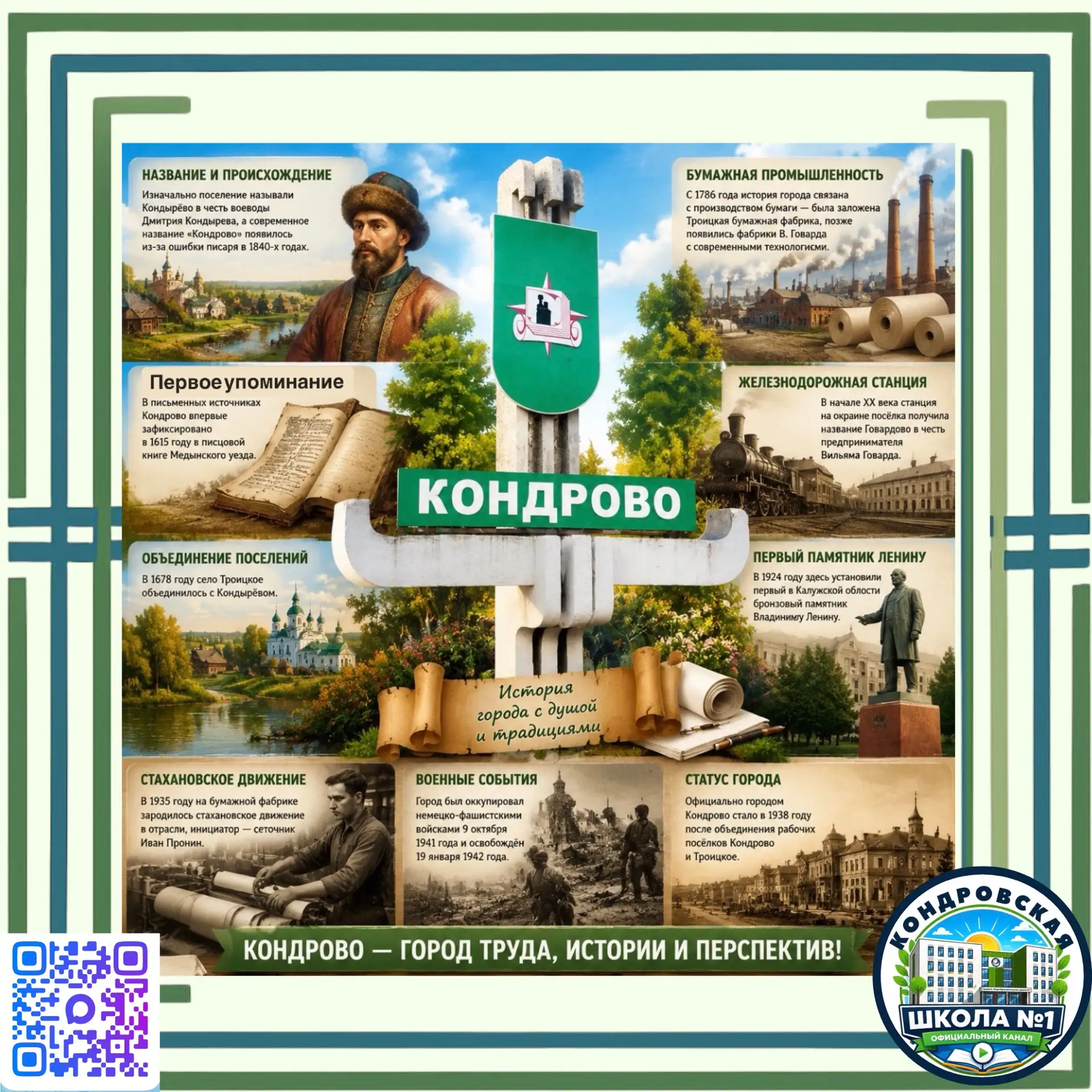 25  июля наш любимый город отметит свой день рождения. В этом году Кондрово исполняется...