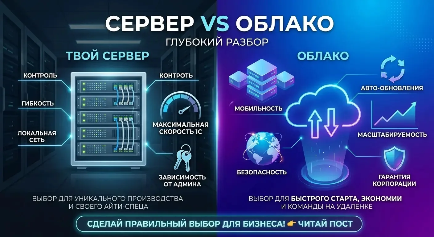 🛡️ СЕРВЕР VS ОБЛАКО: ГЛУБОКИЙ РАЗБОР