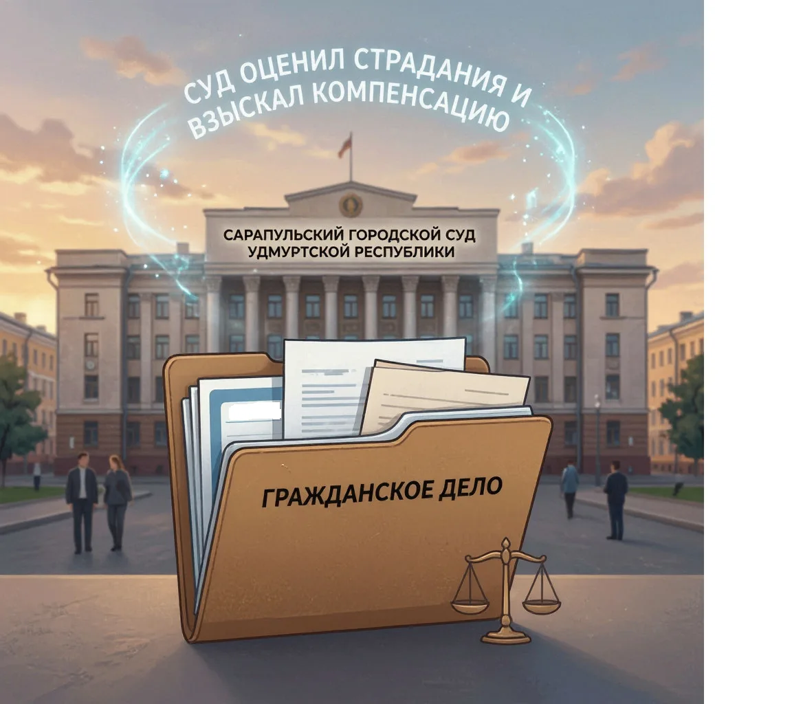 Сарапульский городской суд взыскал компенсацию морального вреда за причинение физическо...