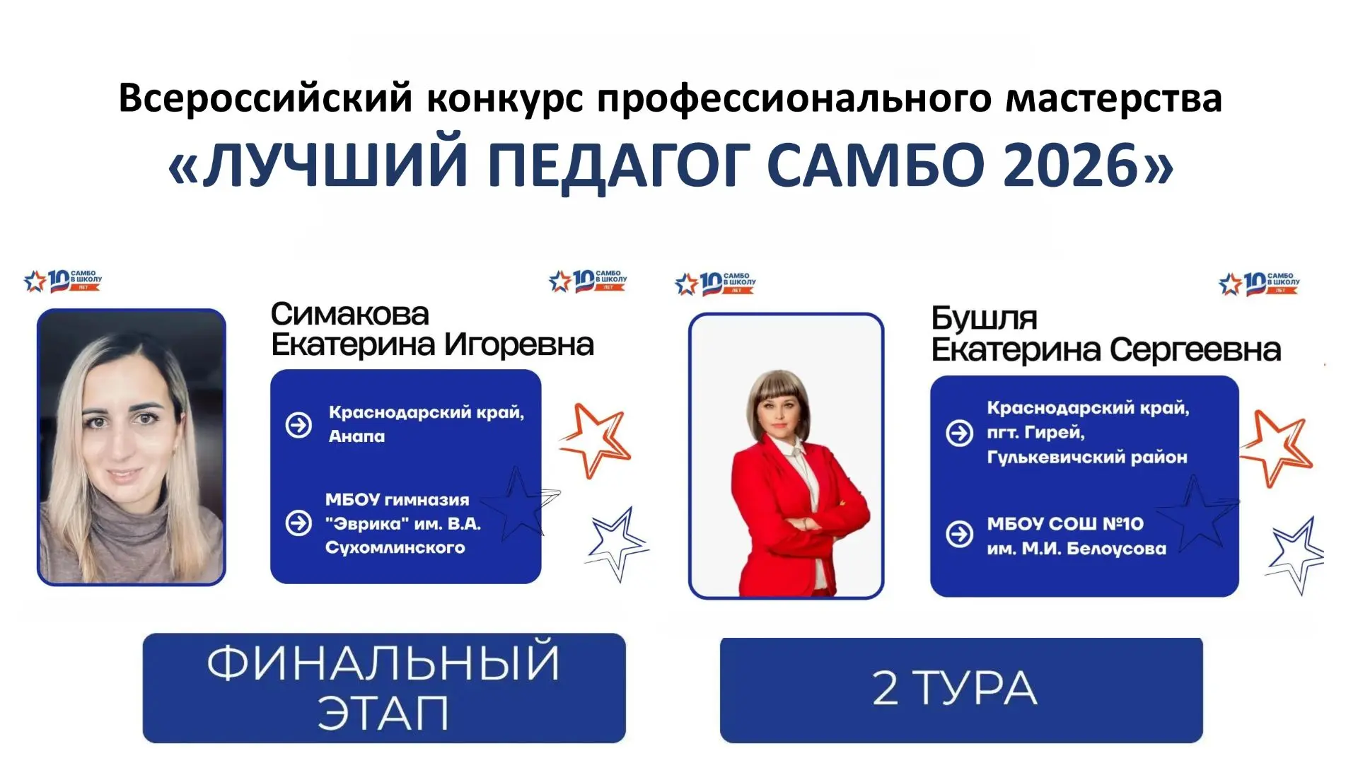 Два педагога из Краснодарского края вышли во второй тур Всероссийского конкурса «Лучший...