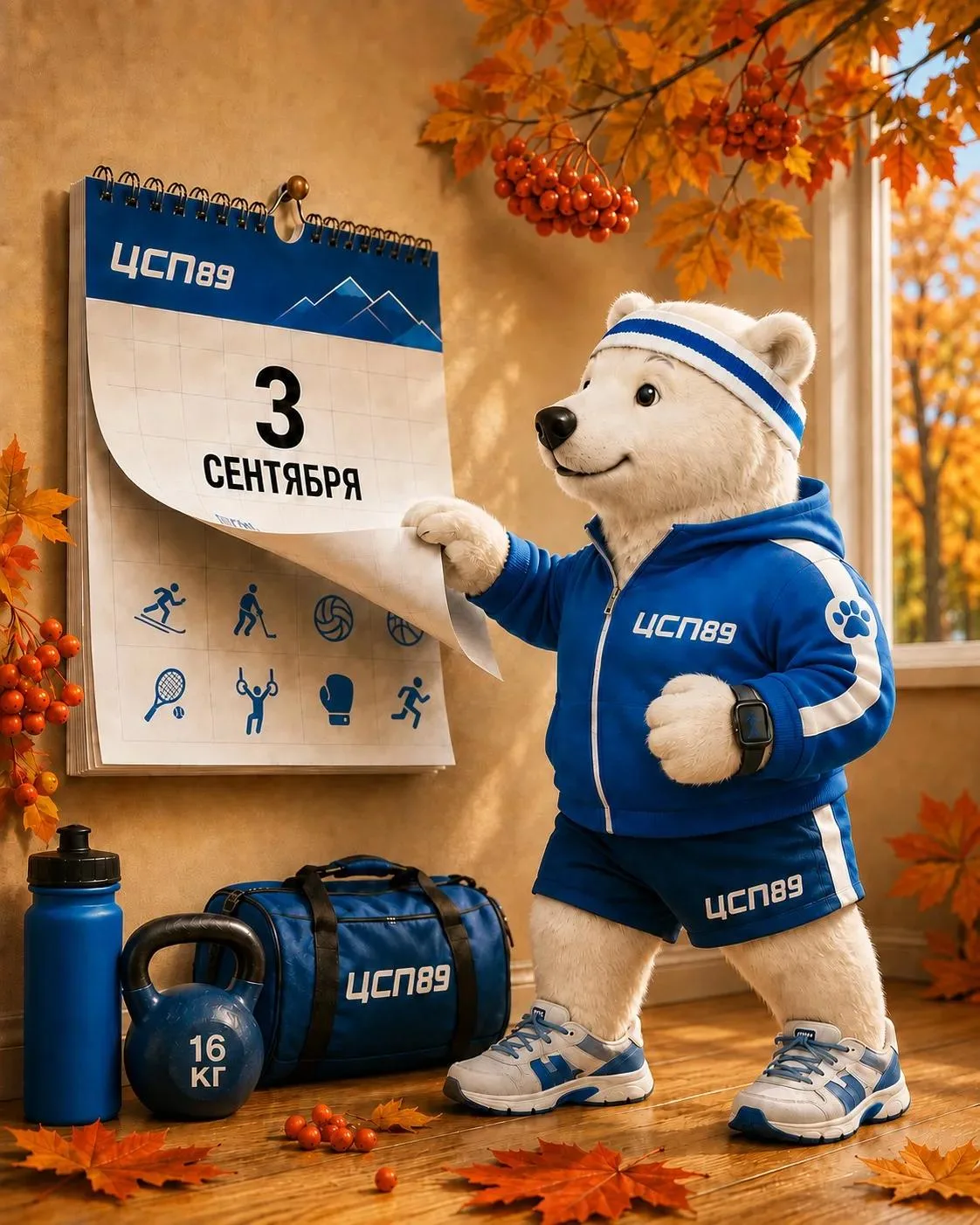 🍂 Я календарь переверну — и за рекордом побегу!