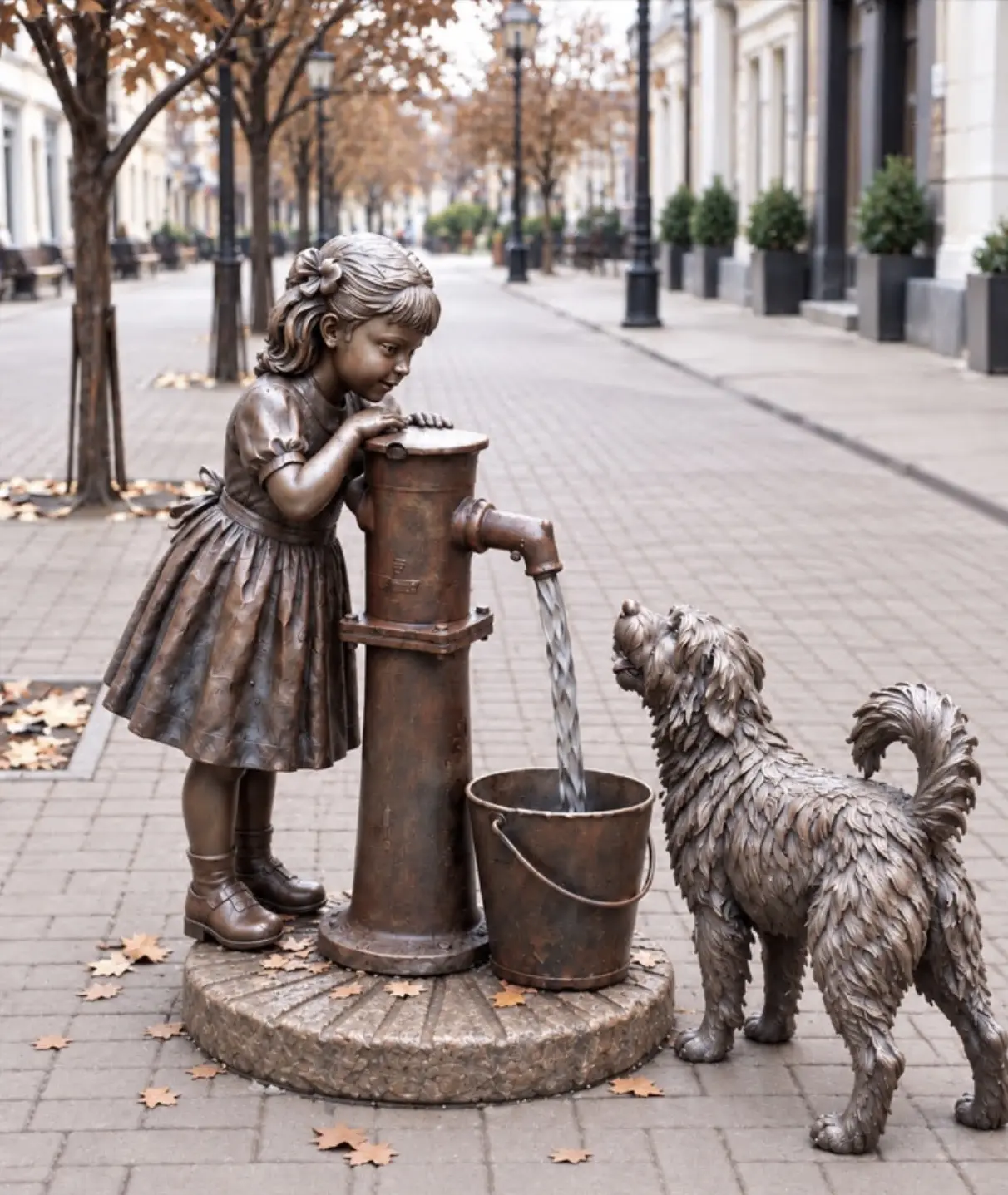 🐕💧 В Рыбинске может появиться необычная «Девочка с колонкой»
