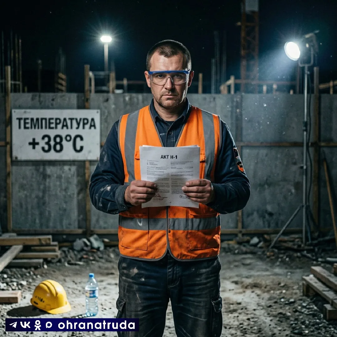 Тепловой удар на стройке признали несчастным случаем. Что в акте Н-1