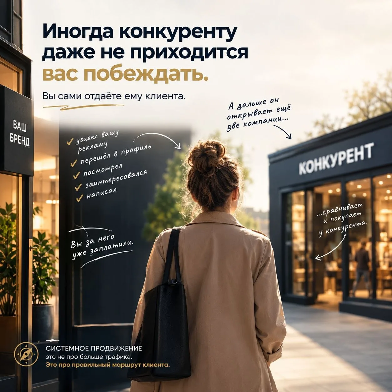 Иногда конкуренту даже не приходится вас побеждать.