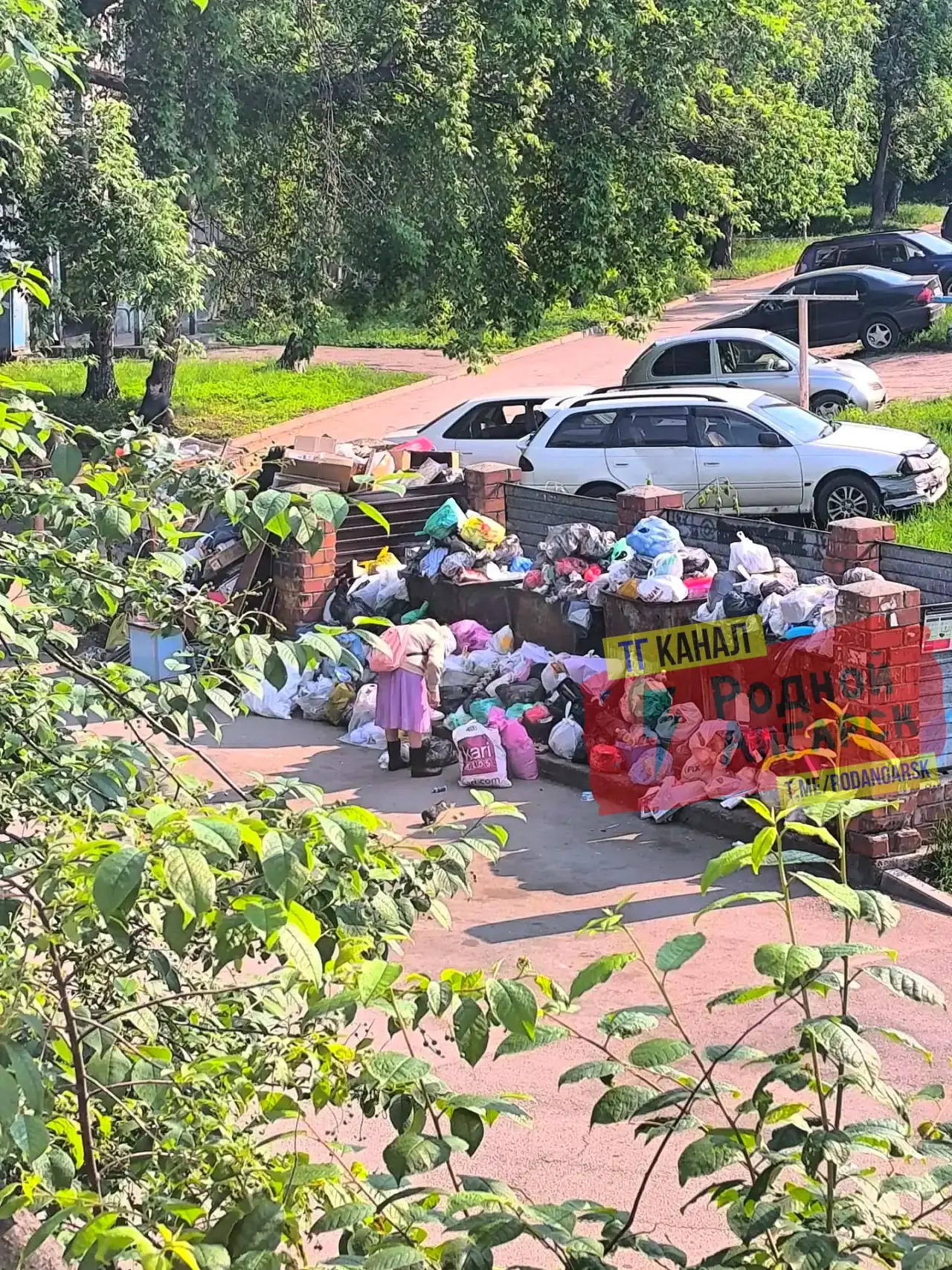 Доброе утро, Родной Ангарск! Как вам вид из окон? Такой вид и аромат 10 микрорайон 47 дом. Мусорный 