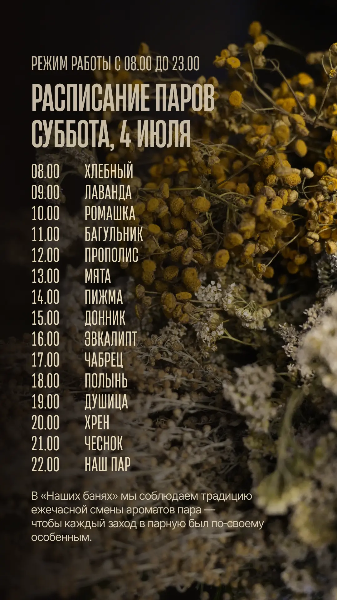Суббота в Наших банях