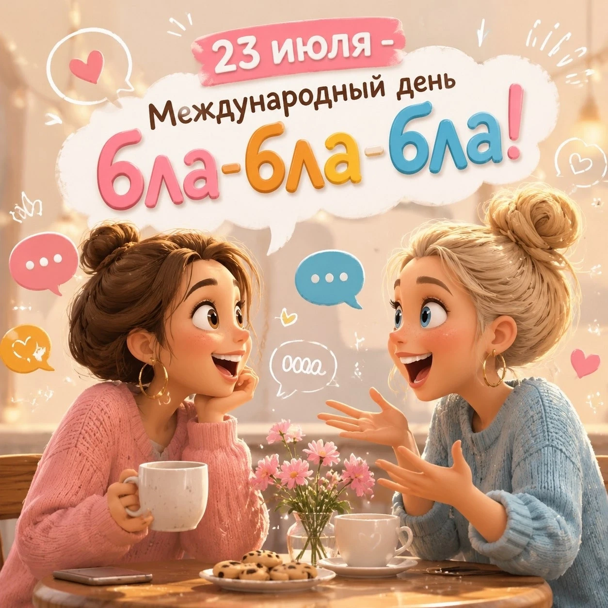 🎉 Сегодня — Международный день бла‑бла‑бла! 😄