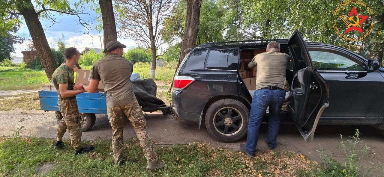 Начинаем наш отчёт по работе и доставке гуманитарной помощи нашим парням.