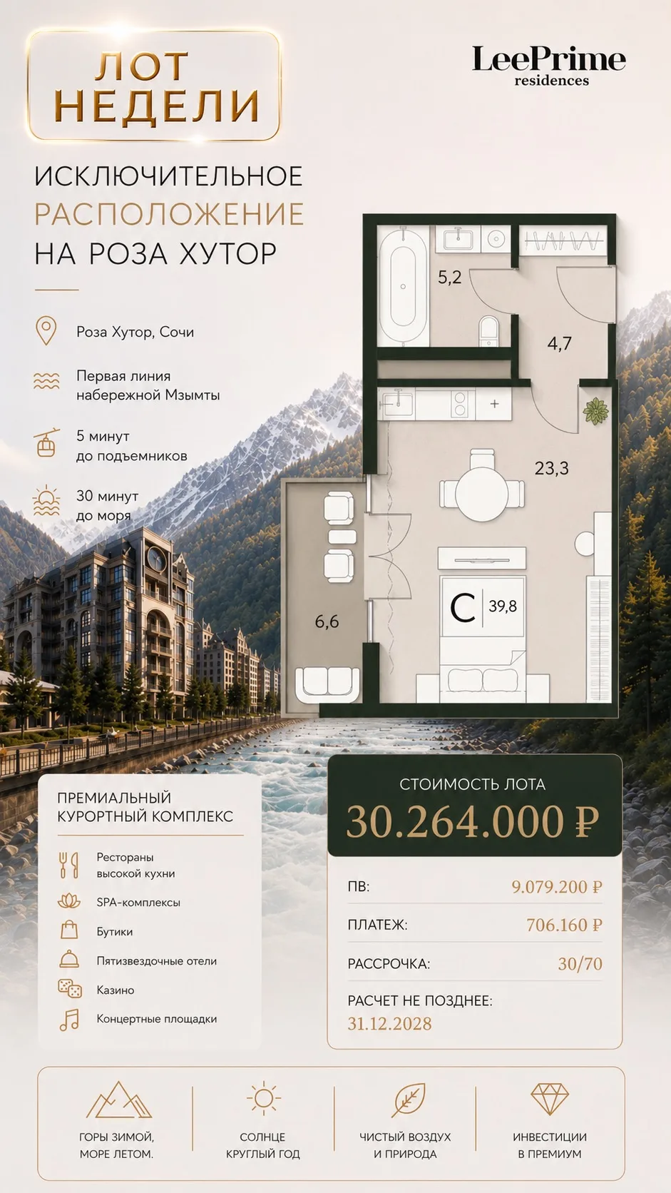ЛОТ НЕДЕЛИ | LeePrime Residences