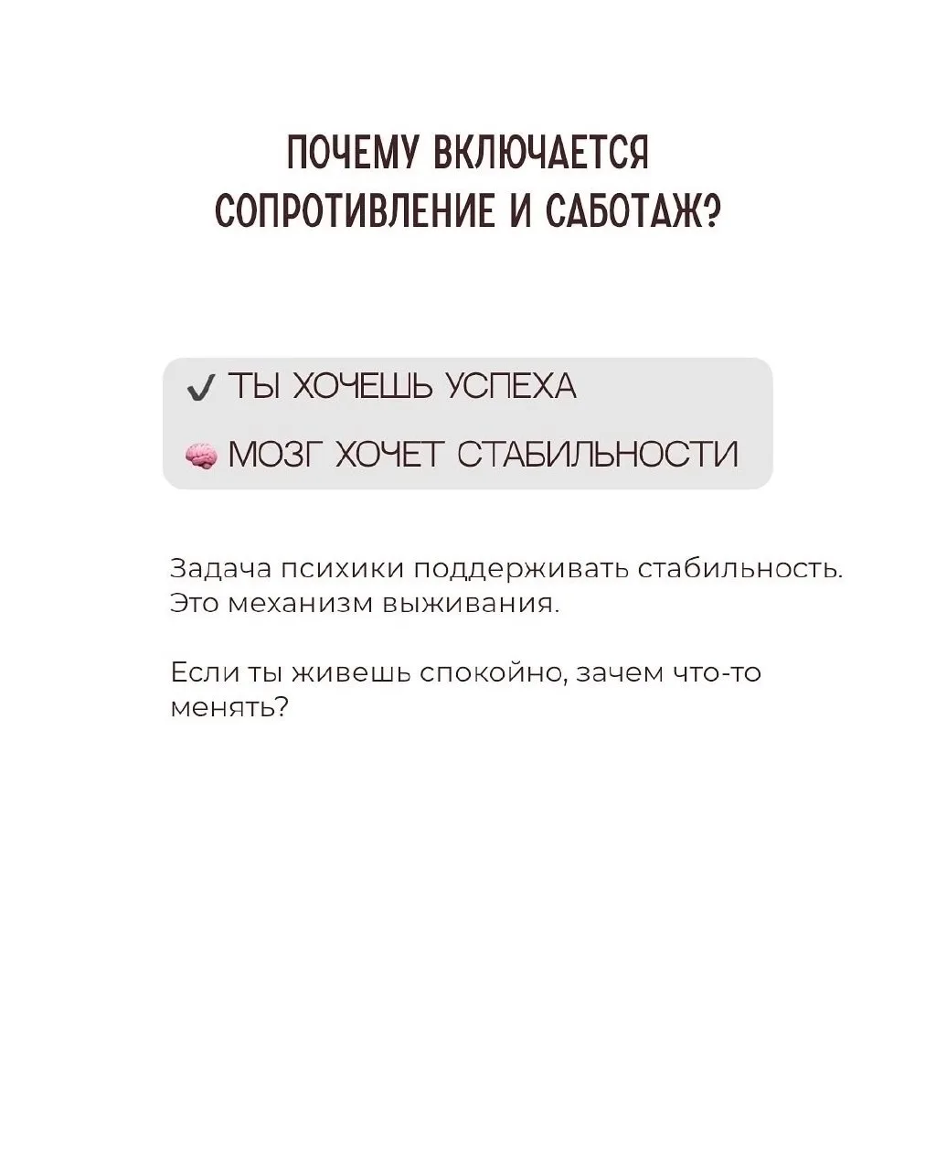 Мозгу не нужен успех