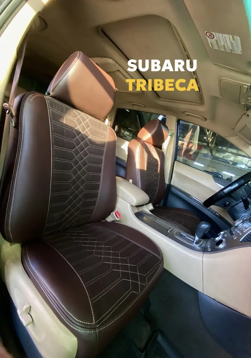 Сшили чехлы для салона SUBARU TRIBECA в красивом, благородном оттенке🔥