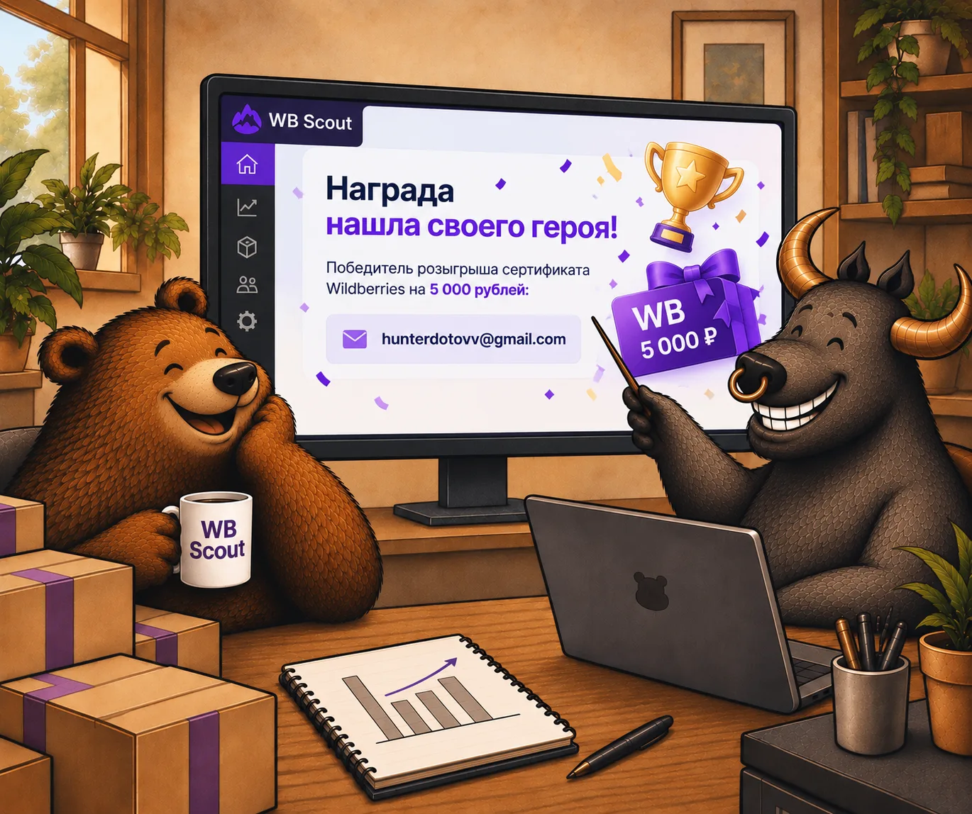 Награда все-таки нашла своего героя 🙂