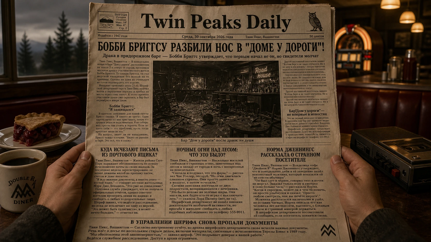 📰 Традиционно по средам свежий номер Twin Peaks Daily.