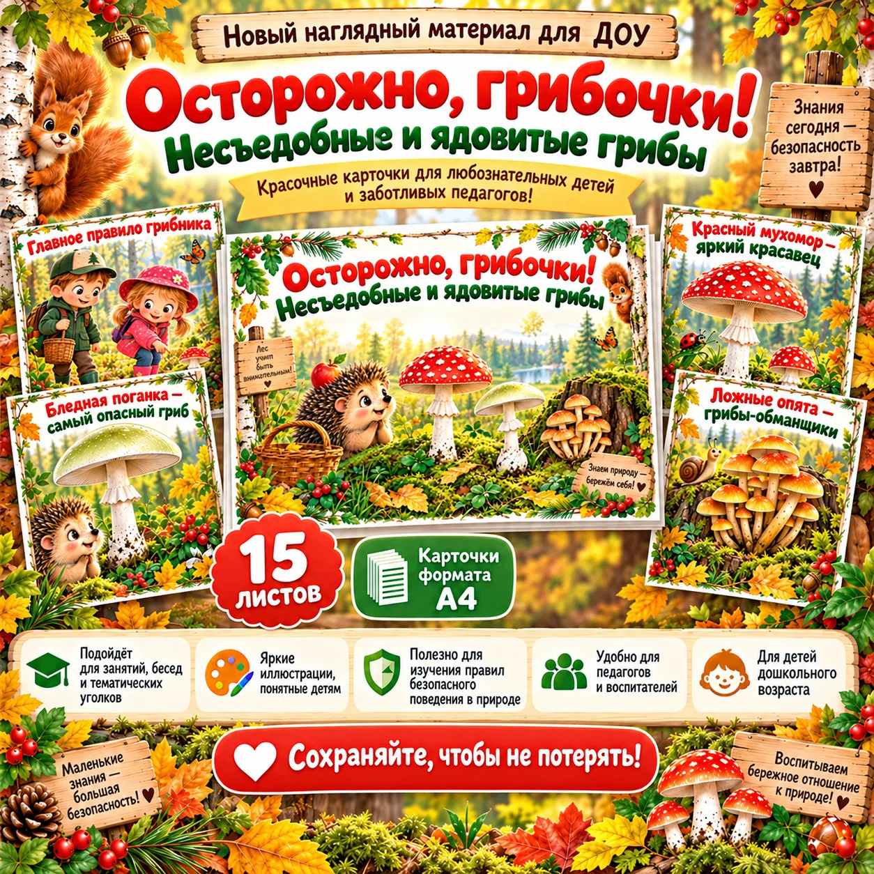 Новинка  ОСТОРОЖНО, ГРИБОЧКИ!