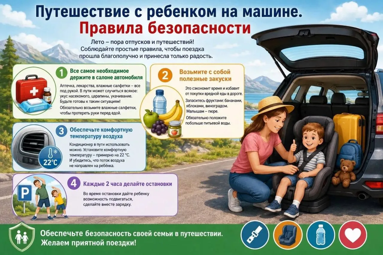 В путь с малышом: как сделать поездку безопасной и весёлой